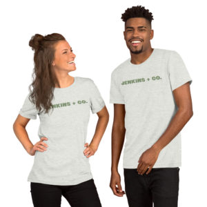 J+Co Green Print Short-Sleeve Unisex Tee