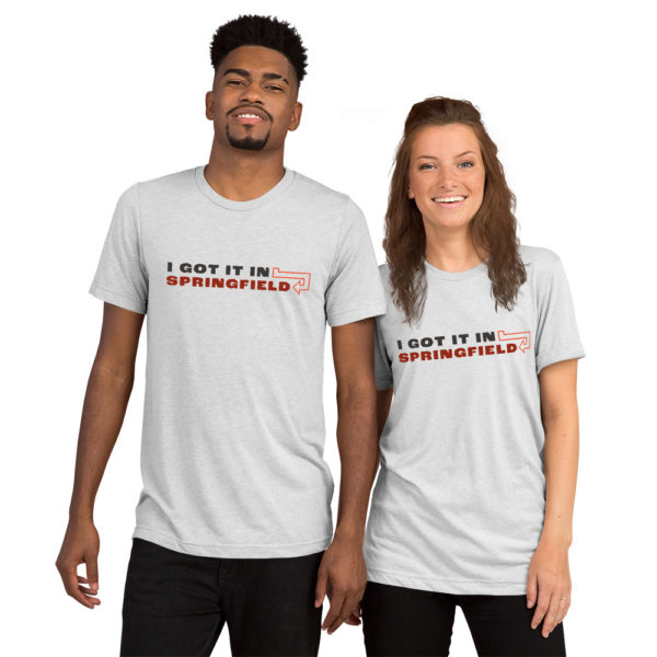 Got it in Springfield Full Color Tri-Blend Tee